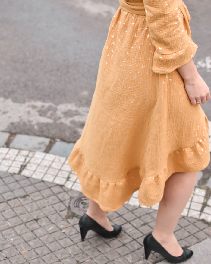 ruffle dress step-by-step